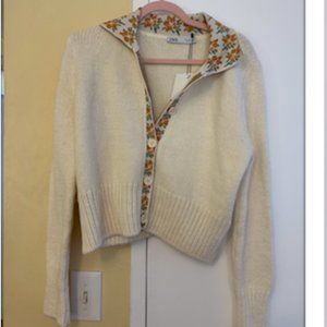 Zara Floral Sweater Set Size L